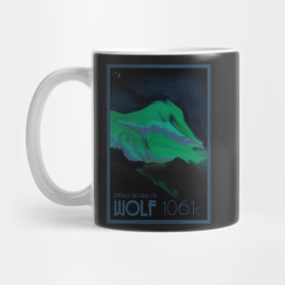 Art Deco Space Travel Poster  - Wolf 1061-C Mug